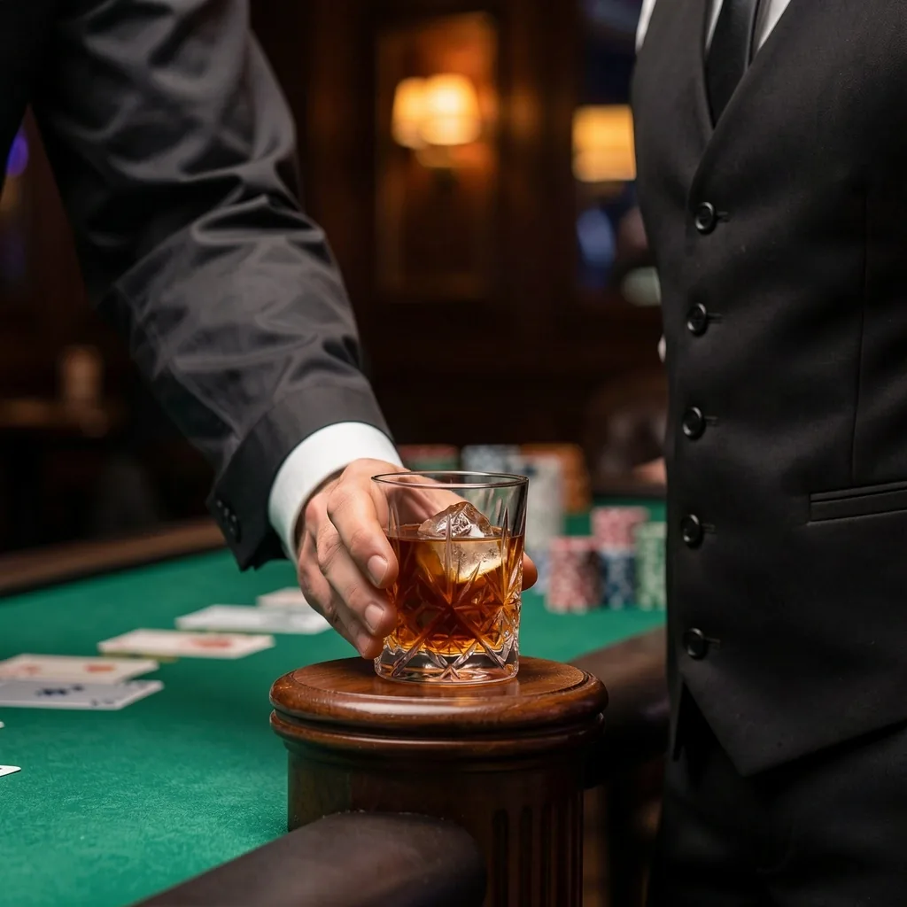 Service de boissons fluide et discret aux tables de jeu
