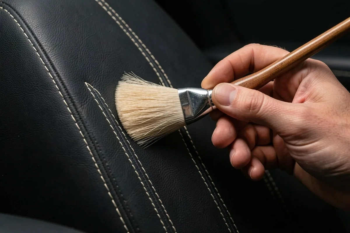 Soin des cuirs de luxe et sellerie automobile